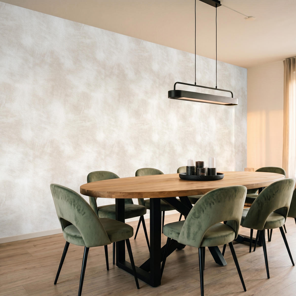 TAPETE - Dezent - Textur - Beige - 400x200 cm - Creme, Papier (400/200cm) - OnlyWow