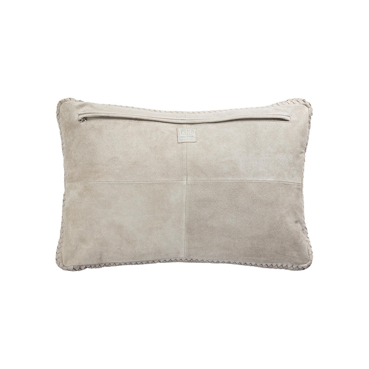 ZIERKISSEN Suky Taupe 60/8/40cm - Taupe, Leder (8/60cm) - PTMD Collection