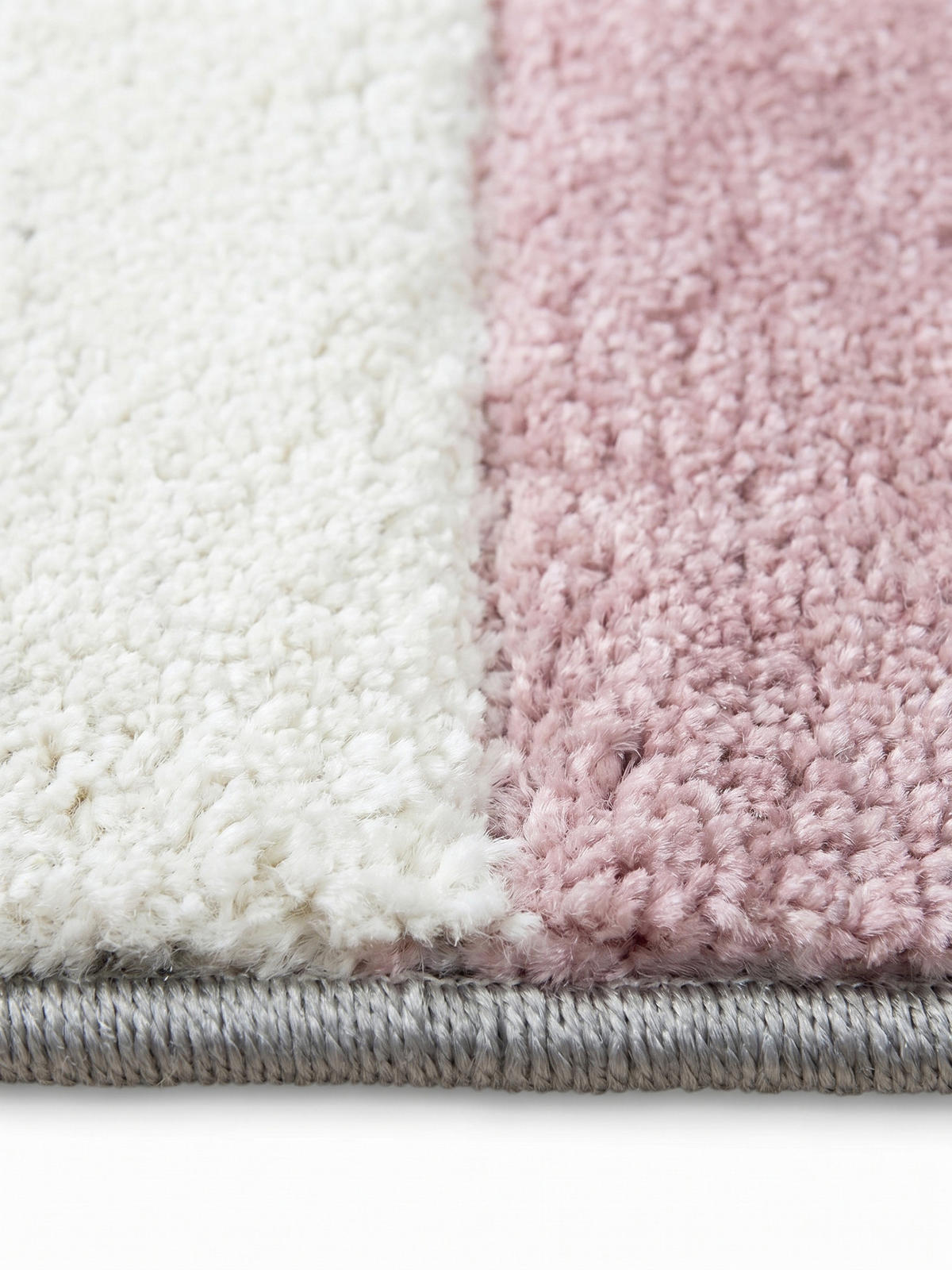 KURZFLORTEPPICH LATEMAR, kariert, Rosa, 80 x 300 cm - Rosa, Textil (80/300cm) - KADIMA DESIGN