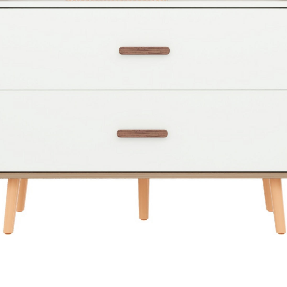 KINDERREGAL in Weiß und Naturfarben Kleiderschrank mit Kleiderstange und Schubladen für Kinderzimmer, B80/T46/H141.5cm - Naturfarben/Weiß, Holz/Holzwerkstoff (80/141.5/46cm) - STILVORA