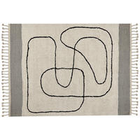 KURZFLOR-TEPPICH Dokuz 230/160 cm - Beige, Textil (160/230cm) - Beliani