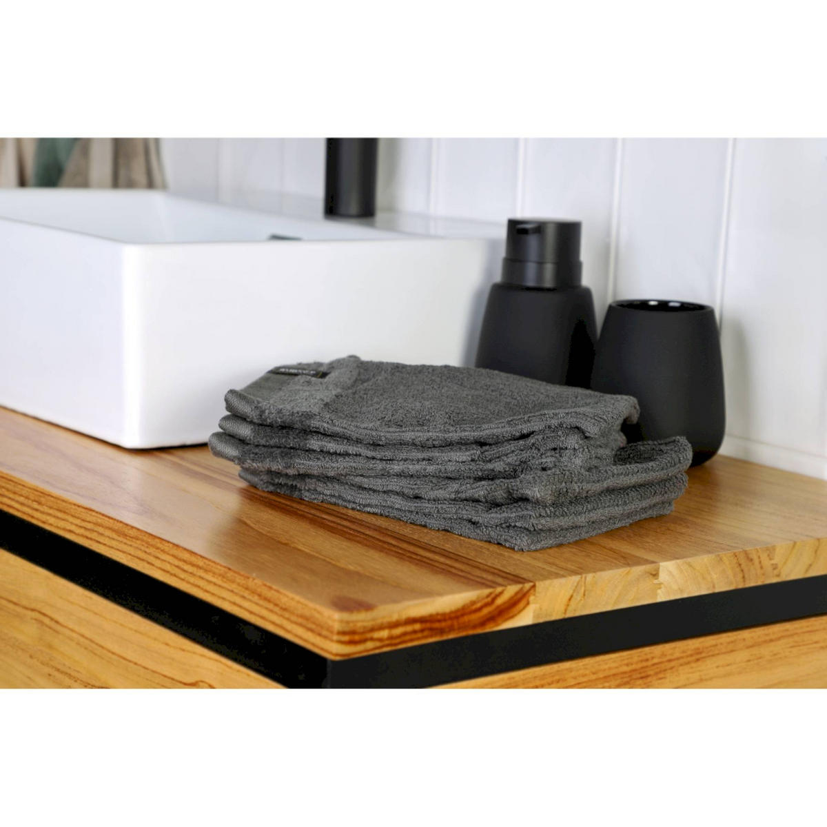 WASCHHANDSCHUH SENSE-6 - Anthrazit, Textil (16/21cm) - Schöner Wohnen
