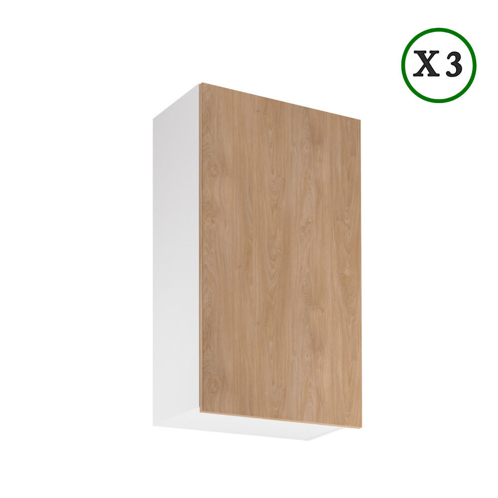 ECKKÜCHE 360 cm - Sorento K41-M360 - in Weiß/Sonoma Eiche - Schwarz/Weiß, Holz/Holzwerkstoff (360/247/220cm)