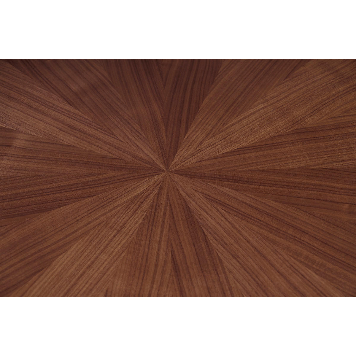 ESSTISCH Design Rund Nussbaum D120 cm DIELLI - Walnussfarben, Holz (120/120/75cm) - Miliboo