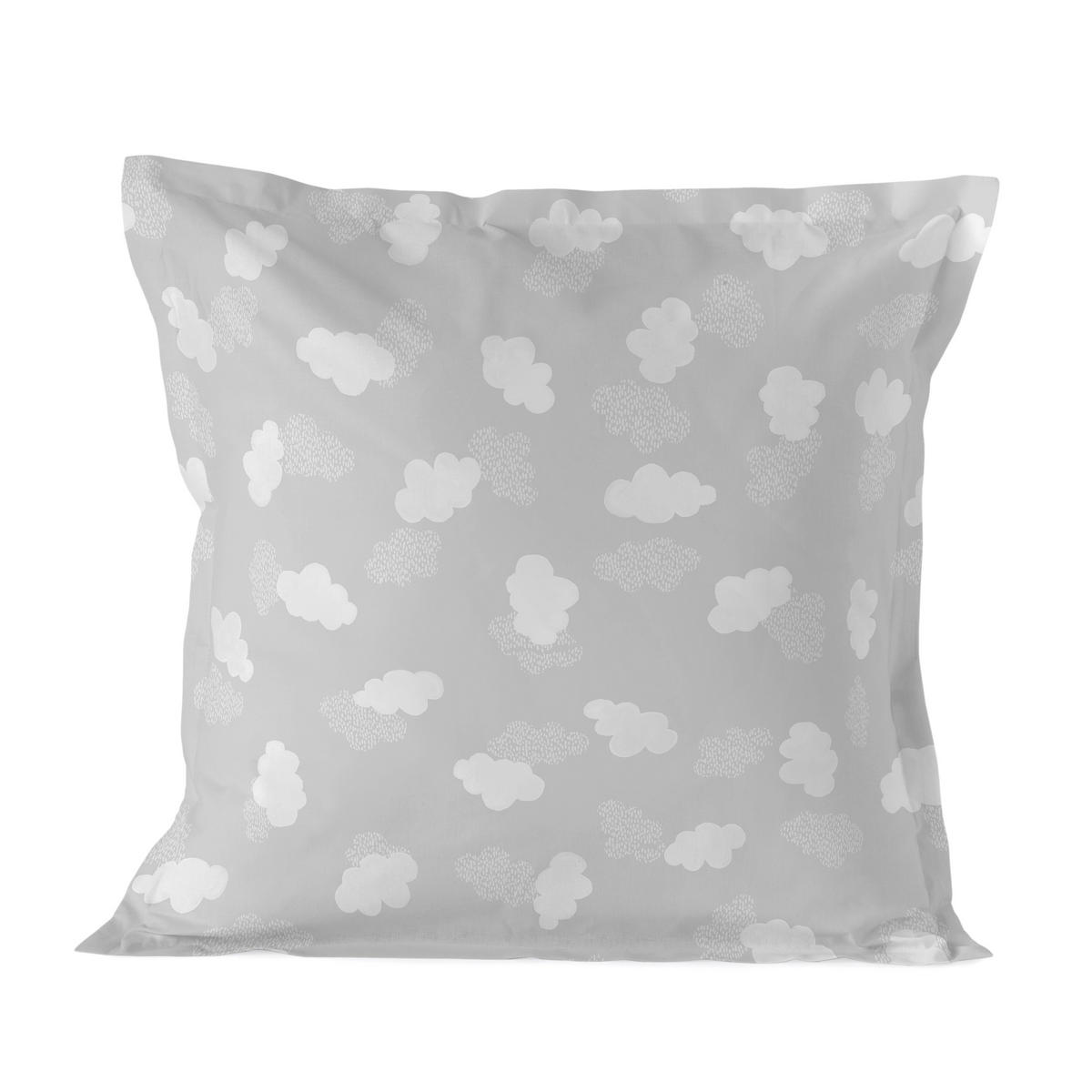 KISSENBEZUG clouds 80x80 cm grau - Grau, Textil (80/80cm) - Happy Friday