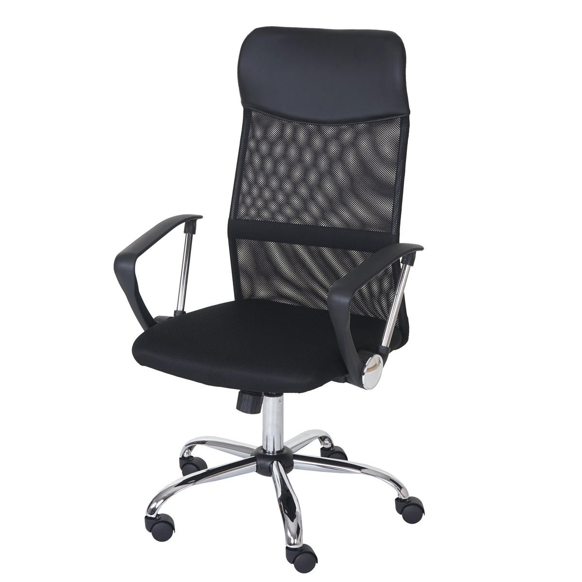 BÜROSTUHL Schwarz - Schwarz, Textil (67/121/60cm) - MCW