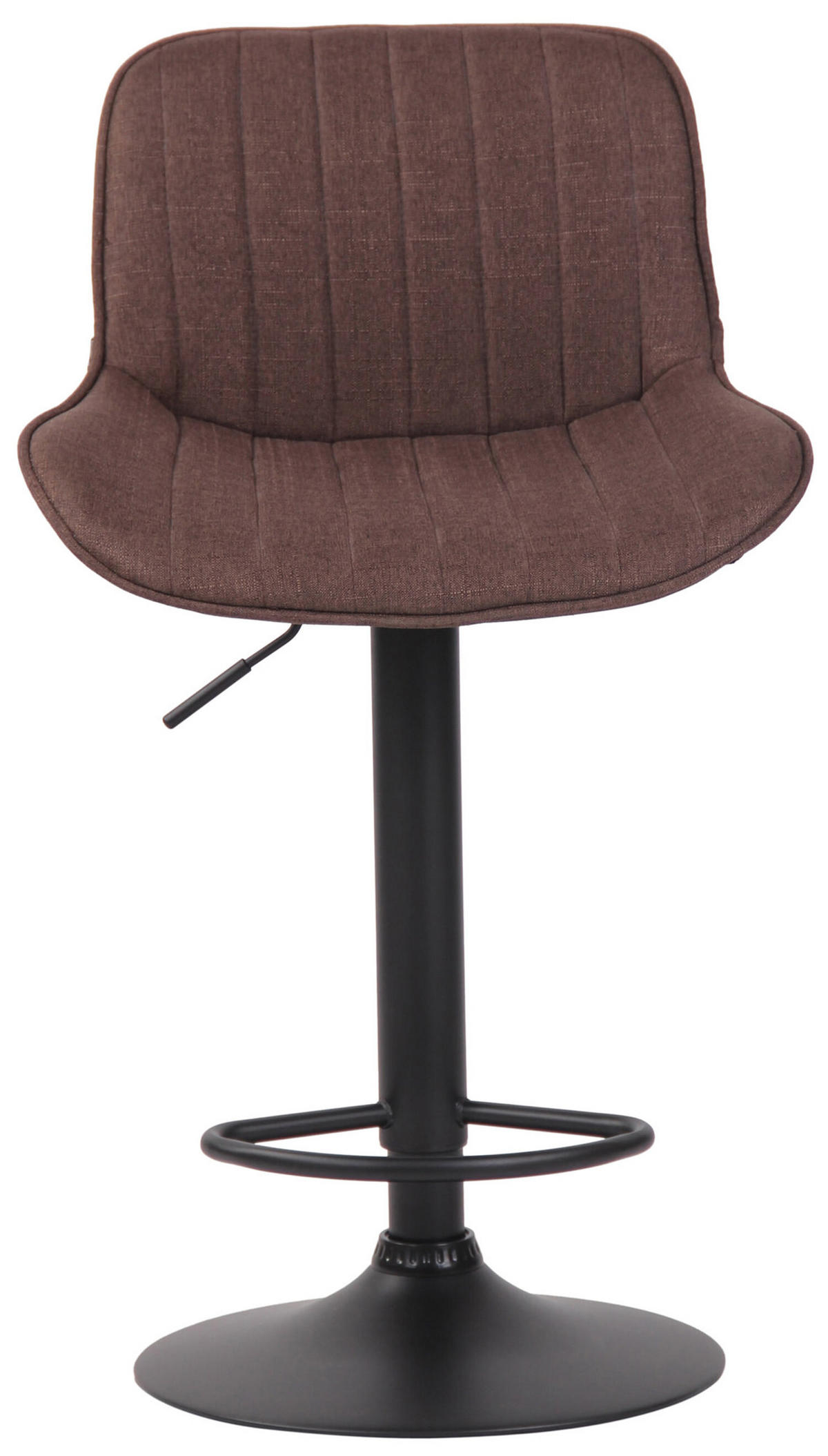BARHOCKER Lento, Gestell schwarz, Stoff Braun - Schwarz/Braun, Textil/Metall (50/100/50cm) - TPFLiving