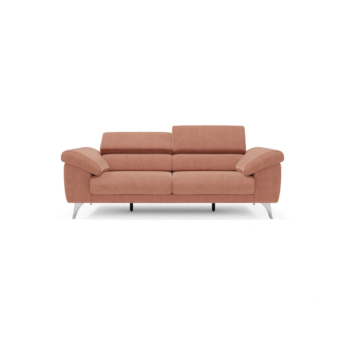 LINEARSOFA Donatello - Hellrosa, Metall (213/76/102cm) - Divani.store