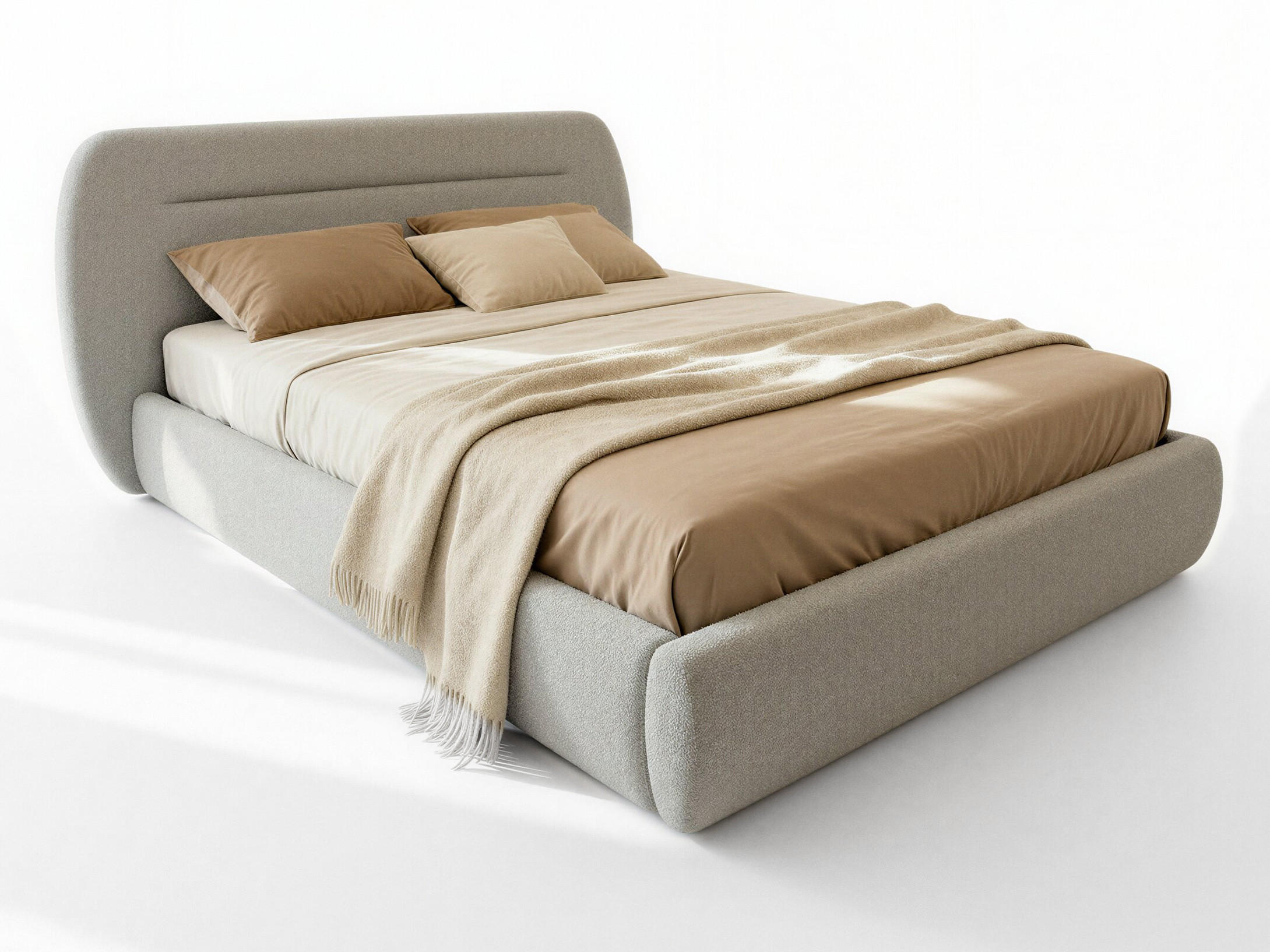 POLSTERBETT Orio - Eichefarben/Schwarz, Holz/Kunststoff (180/200cm) - Sofnet