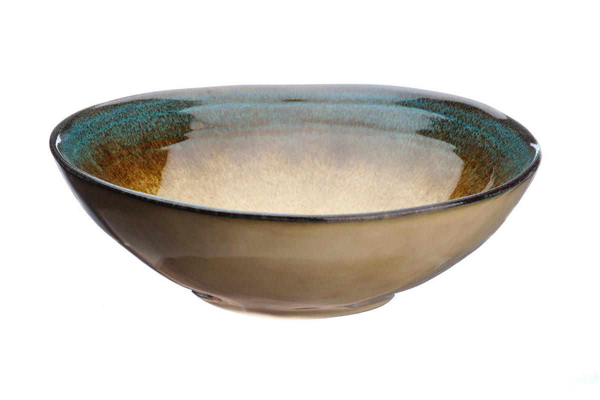 SCHALEN Insel Ø20cm - 6er-Set - Land & Meer - Braun, Keramik - Björn