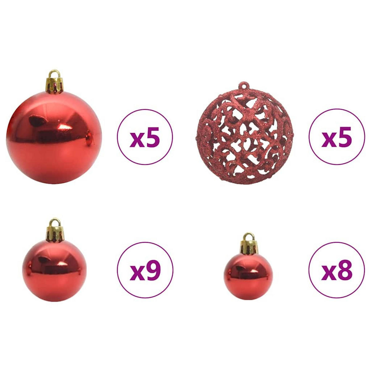 WEIHNACHTSBAUM 75/75/150 cm Schwarz PVC - Schwarz, Kunststoff (150cm) - vidaXL