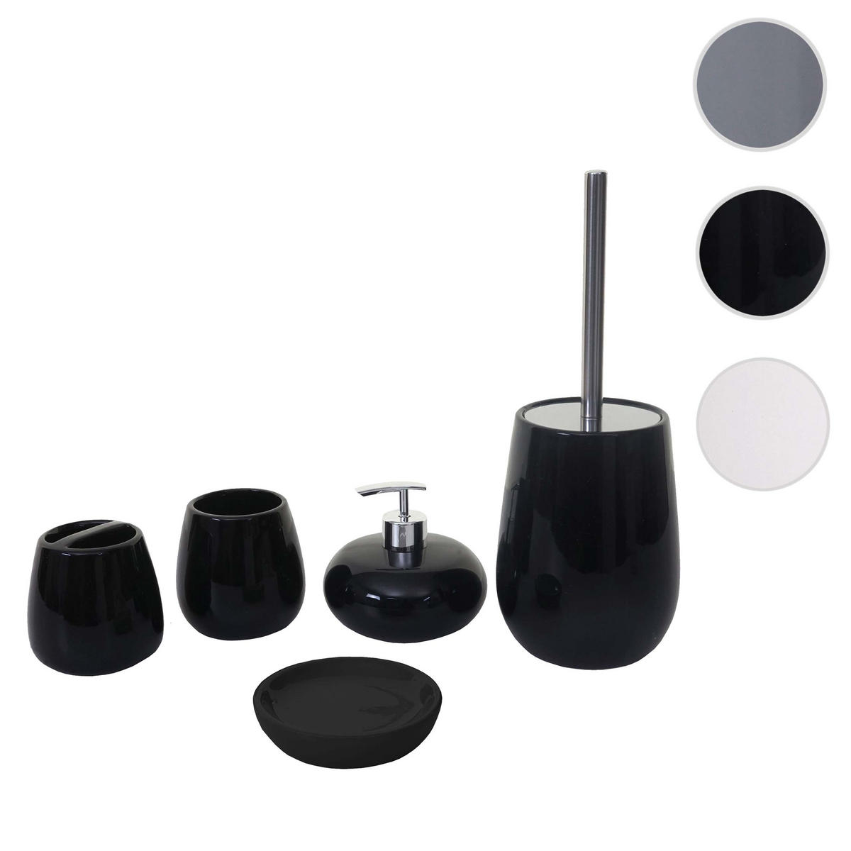 BADSET Schwarz - Schwarz, Keramik (12/33/12cm) - MCW