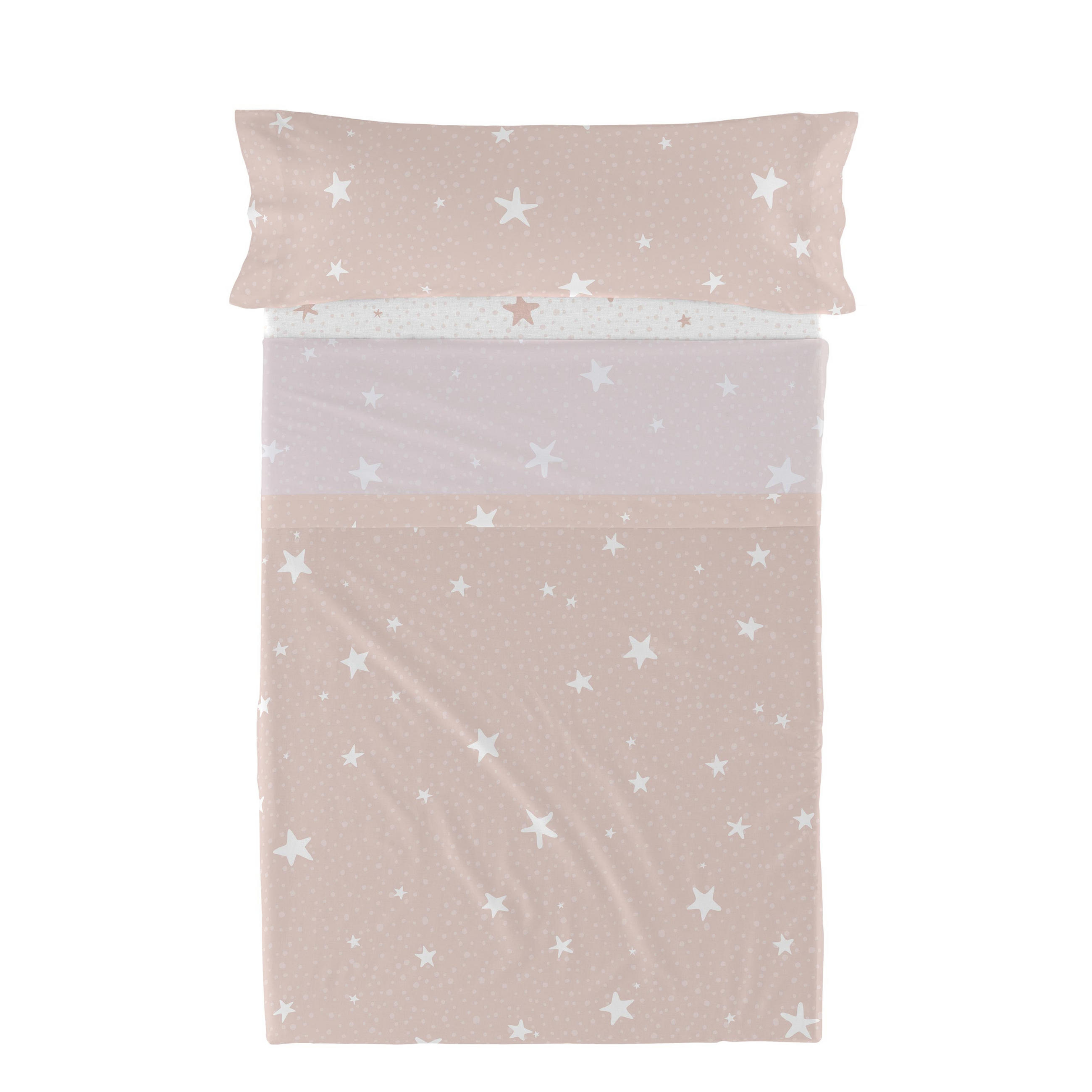 BETTWÄSCHE 2er-Set teiliges little star 180x270 cm rosa - Pink, Textil (180/270cm) - Happy Friday