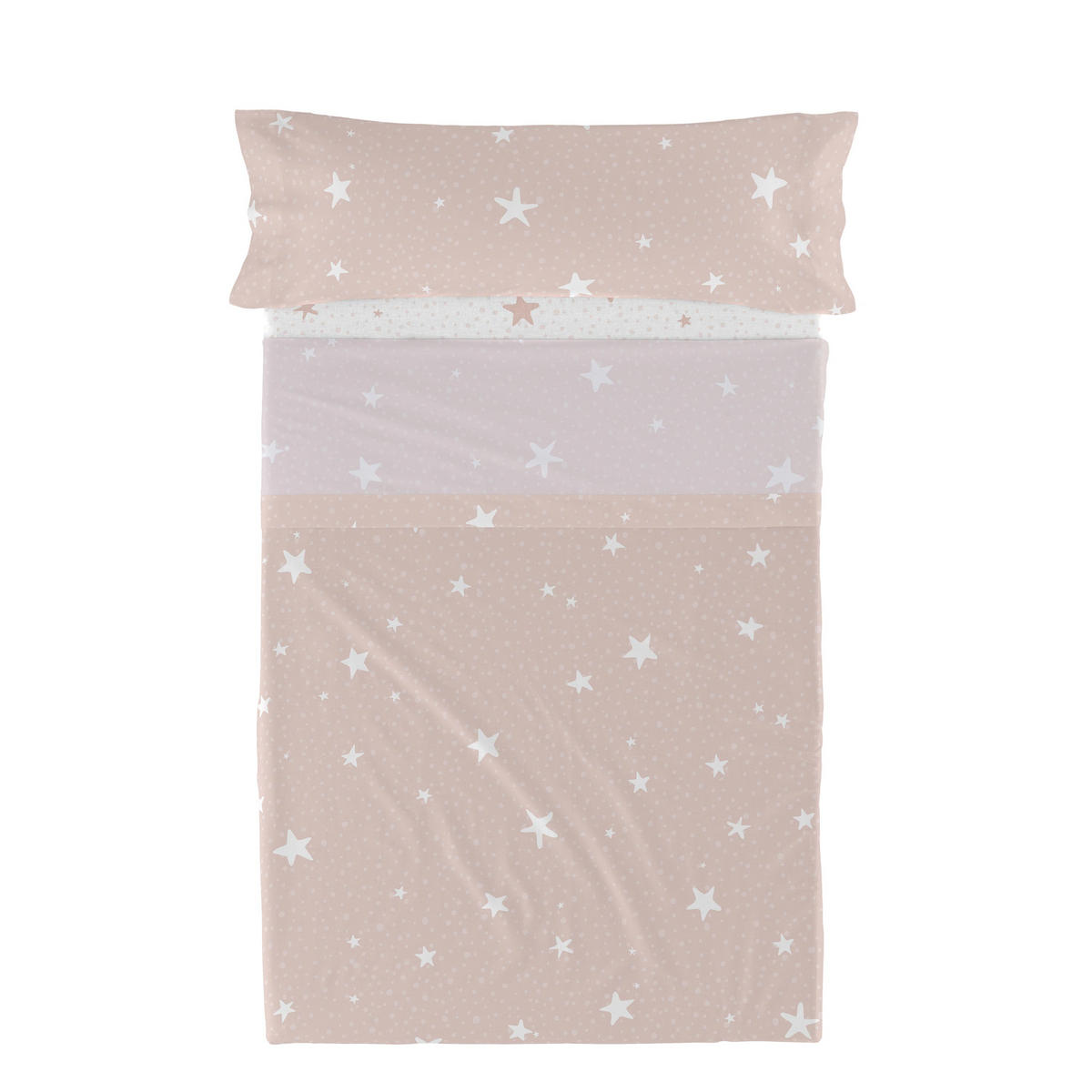 BETTWÄSCHE 2er-Set teiliges little star 180x270 cm rosa - Pink, Textil (180/270cm) - Happy Friday