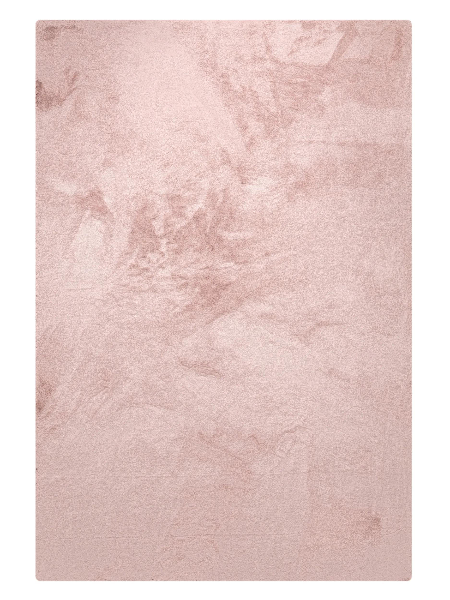 benuta Kunstfell-Teppich Rosa 230x340 cm