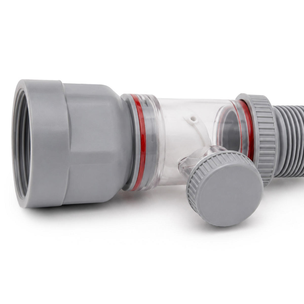 WASCHBECKEN-SIPHON Grau - Grau, Kunststoff (6.5/10/10cm) - Akord
