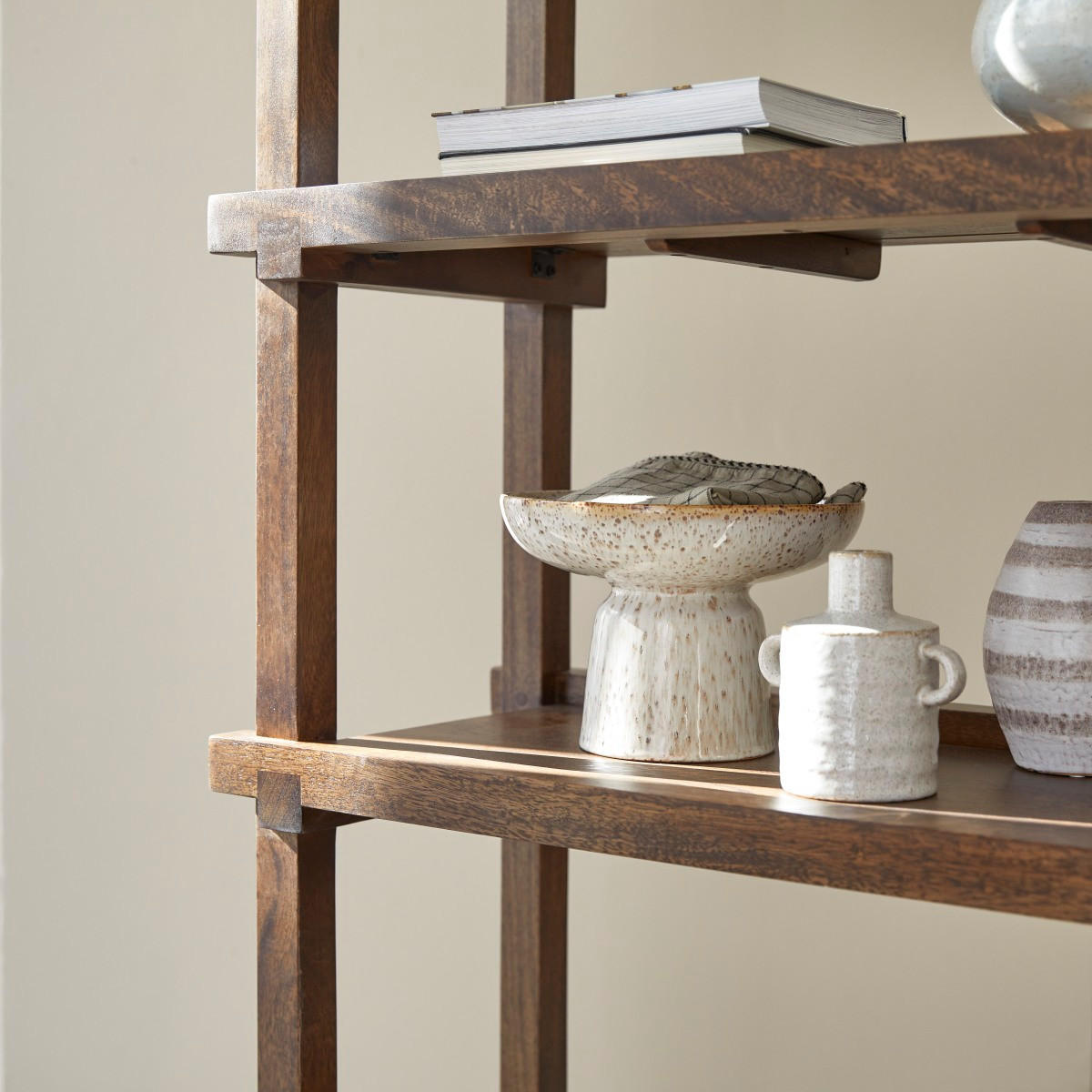 BÜCHERREGAL Arko Braun aus Mango - Braun, Holz (85/176/34cm) - Tikamoon