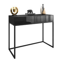 KONSOLE BLANCO LOFT II Schwarz Hochglanz PUSH OPEN - Schwarz Hochglanz/Schwarz, Holzwerkstoff (42/100/81cm) - Lookway