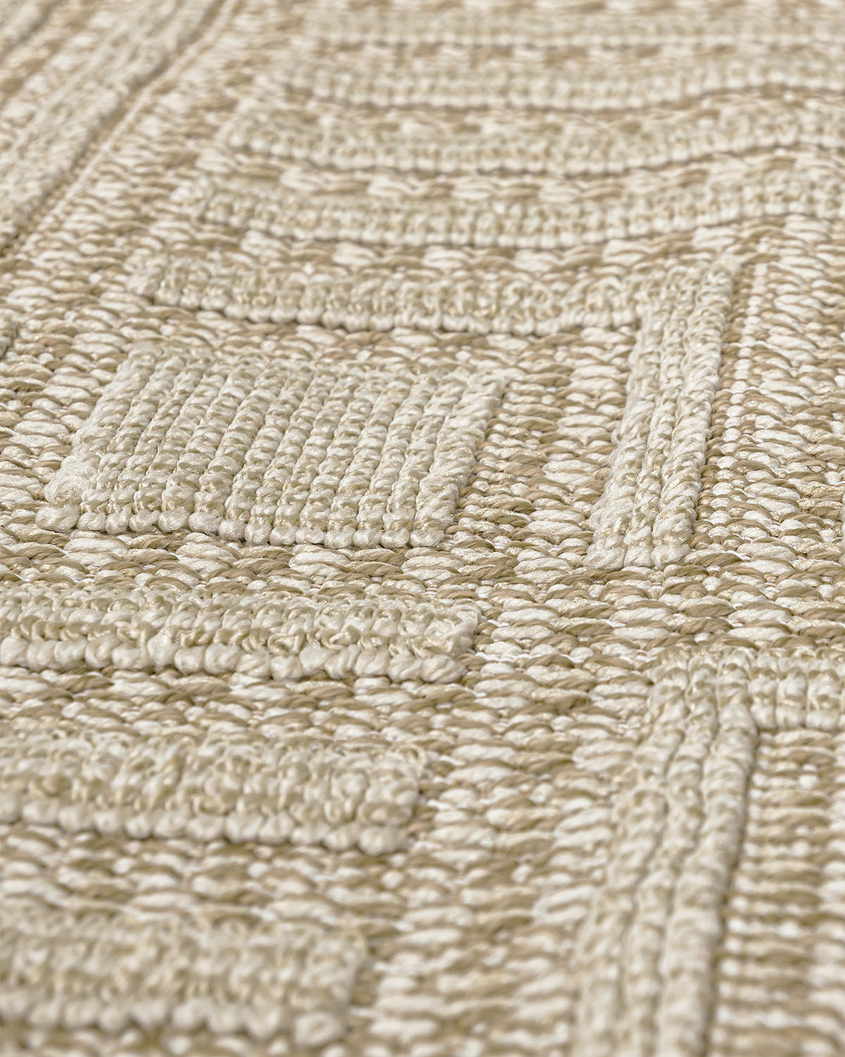 TEPPICH In-& Outdoor Cangas Enredo Mazovia 120x170cm Beige Creme Abstrakt Kurzflor - Creme, Textil (120/170cm) - Mazovia