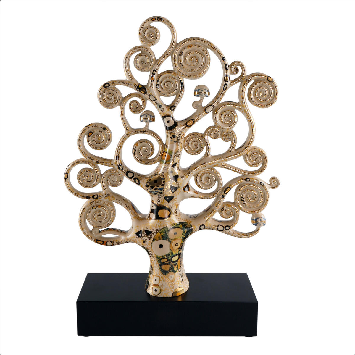 DEKOFIGUR Gustav Klimt - Der Lebensbaum, Porzellan, Bunt, Limited Edition, 53 cm - Multicolor, Keramik (12/53/38cm) - Goebel