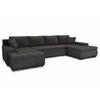 WOHNLANDSCHAFT Faris U - Grau, Holz/Textil (350/85/185cm) - Sofnet
