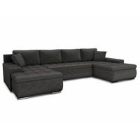 WOHNLANDSCHAFT Faris U - Grau, Holz/Textil (350/85/185cm) - Sofnet