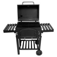 HOLZKOHLEGRILL XXL Smoker - Schwarz, Metall (124/112/62cm) - Monstershop