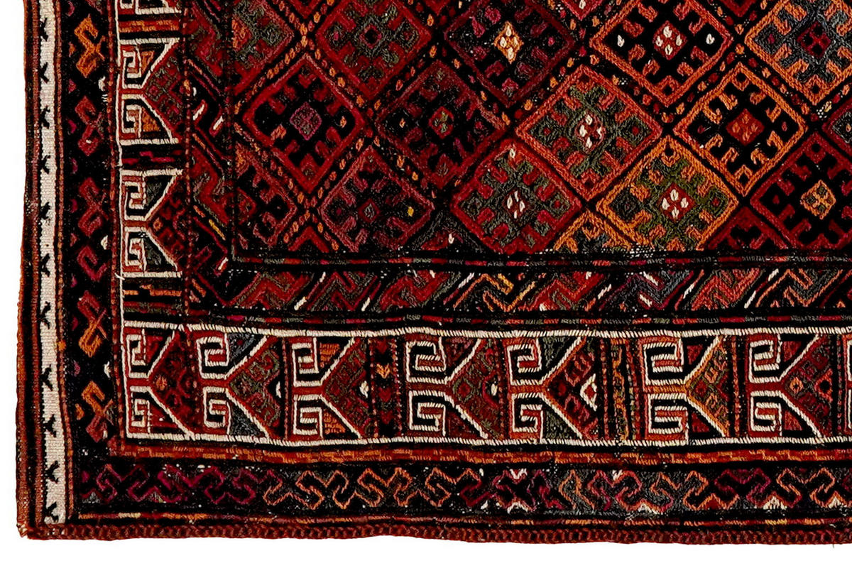 HANDWEBTEPPICH Sofreh Kordi Mehrfarbig 95/78 cm Schurwolle - Multicolor, Textil (78/95cm) - Looma