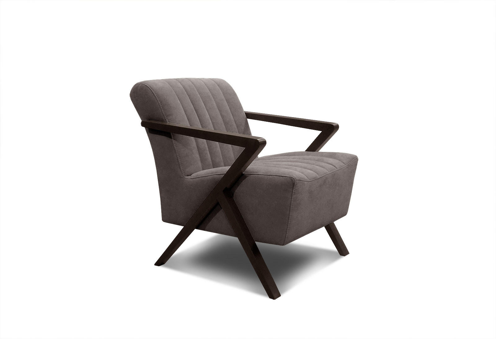 SESSEL LEBRON, braun - Braun, Holzwerkstoff/Textil (65/82/79cm) - Courtois Laville