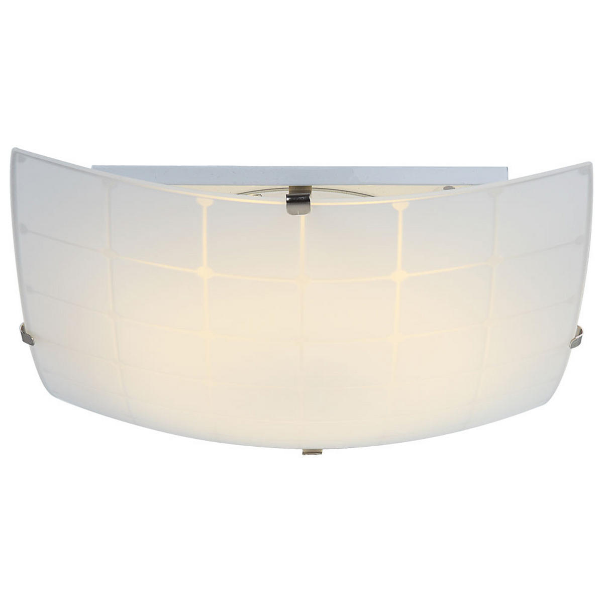 LED DECKENLEUCHTE Metall Weiß - Weiß, Glas (25/25/8cm) - Globo Lighting