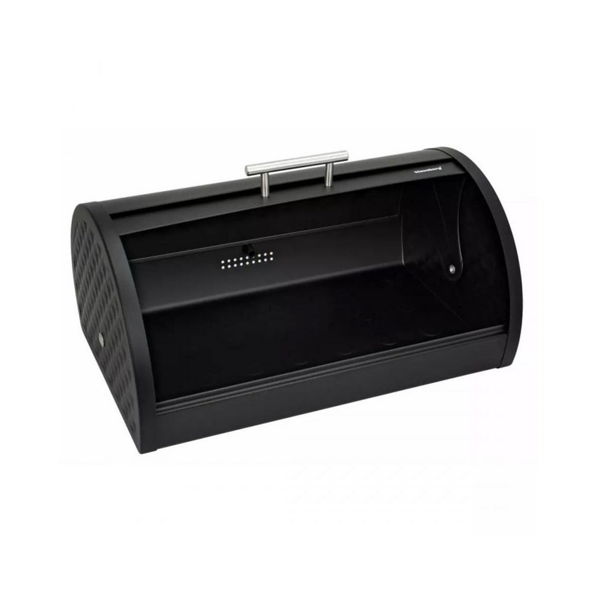 BROTKASTEN Schwarz 38/28/18.5 cm 12196 - Schwarz, Metall (28/18.5/38cm) - Klausberg 