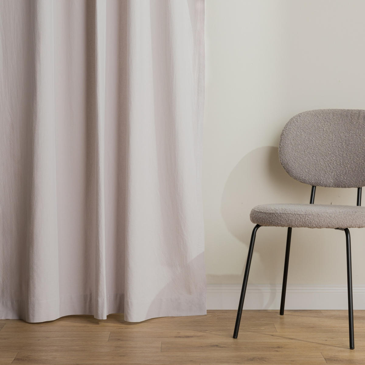 VORHANG Campos - Hellgrau, Textil (140/1/250cm) - home&you