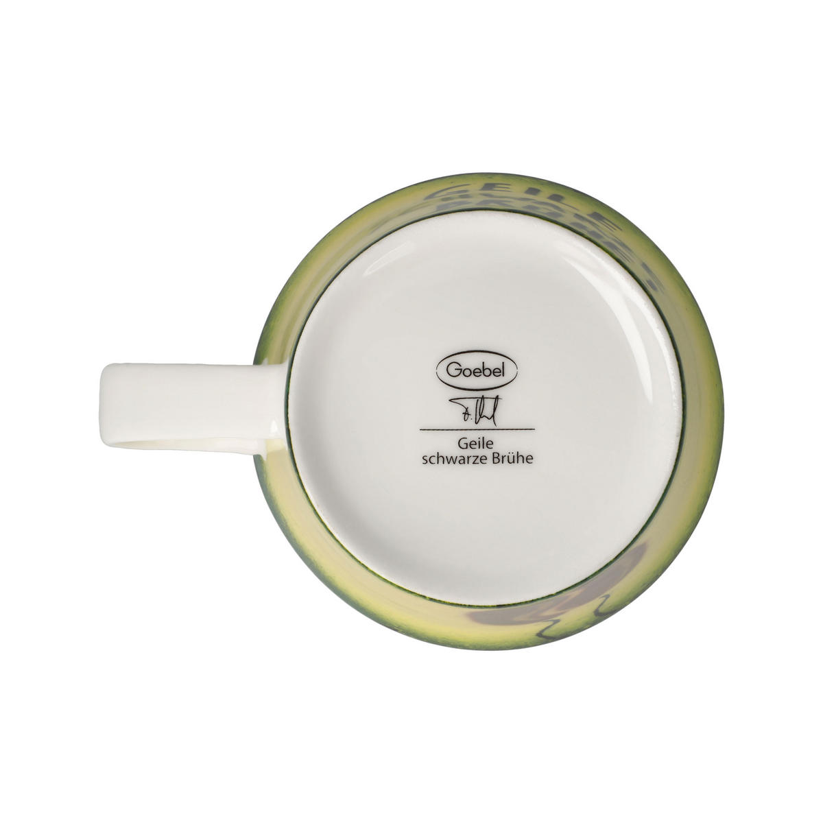 TEETASSE Frank Hummel - Geile schwarze Brühe, Fine Bone China, Bunt, 350 ml - Multicolor, Keramik (0.35L) - Goebel
