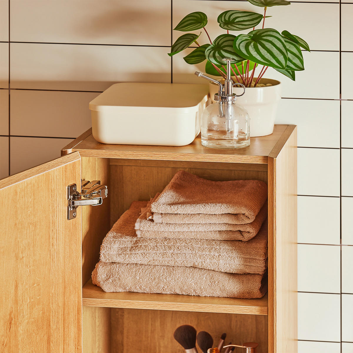 HÄNGESCHRANK Natur - Braun, Holzwerkstoff (35/120/30cm) - SoBuy