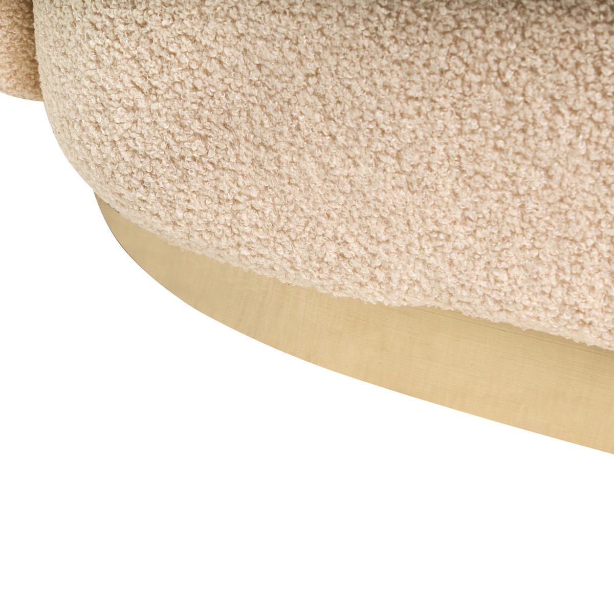 POHOVKA 2-místná Bouclé Béžová Sipo - béžová, textil (206/74/75cm) - Beliani