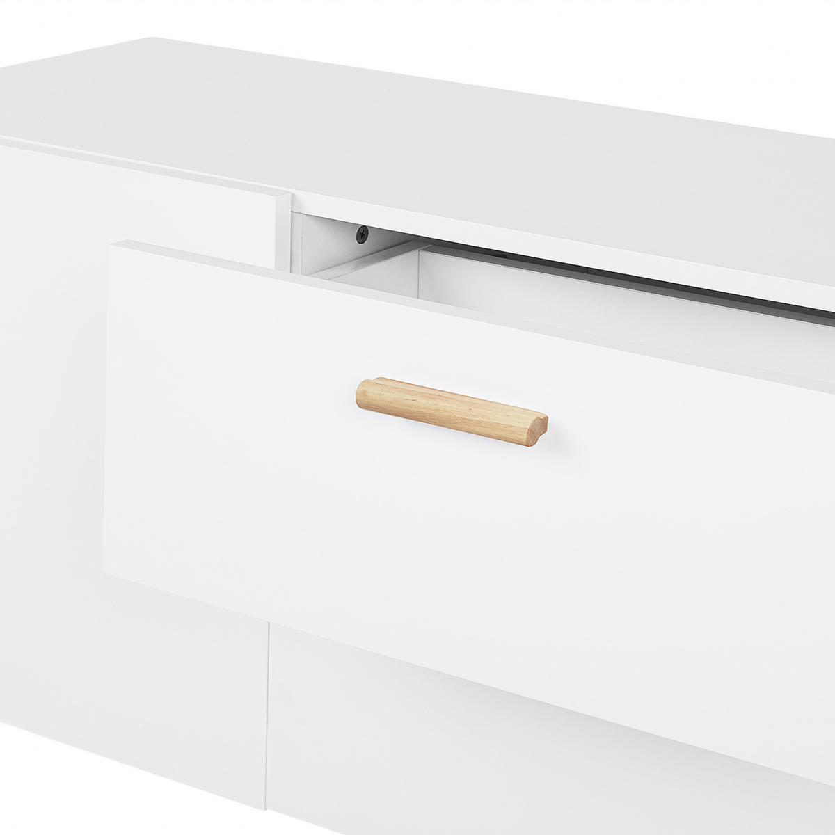 SIDEBOARD se 2 dveřmi Bílý Meet - bílá, kompozitní dřevo (160/70/42cm) - Beliani