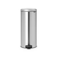 MÜLLEIMER klassisch Mit Soft Verschluss 30 Liter 67,9 x 29,3 x 38 cm Metall Edelstahl Matt - Grau, Metall (29.3/67.9/38cm) - PROREGAL