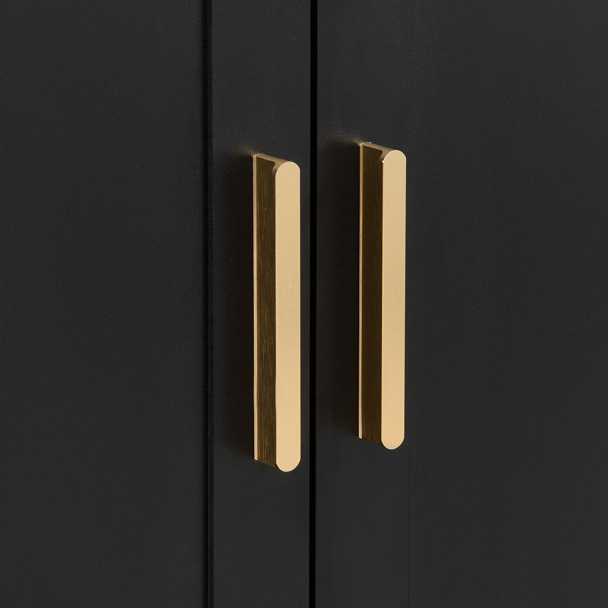 GARDEROBE kompakt Spiegel Schuhschrank Eingang modern - Schwarz, Holzwerkstoff (110/185.5/33cm) - FLIEKS