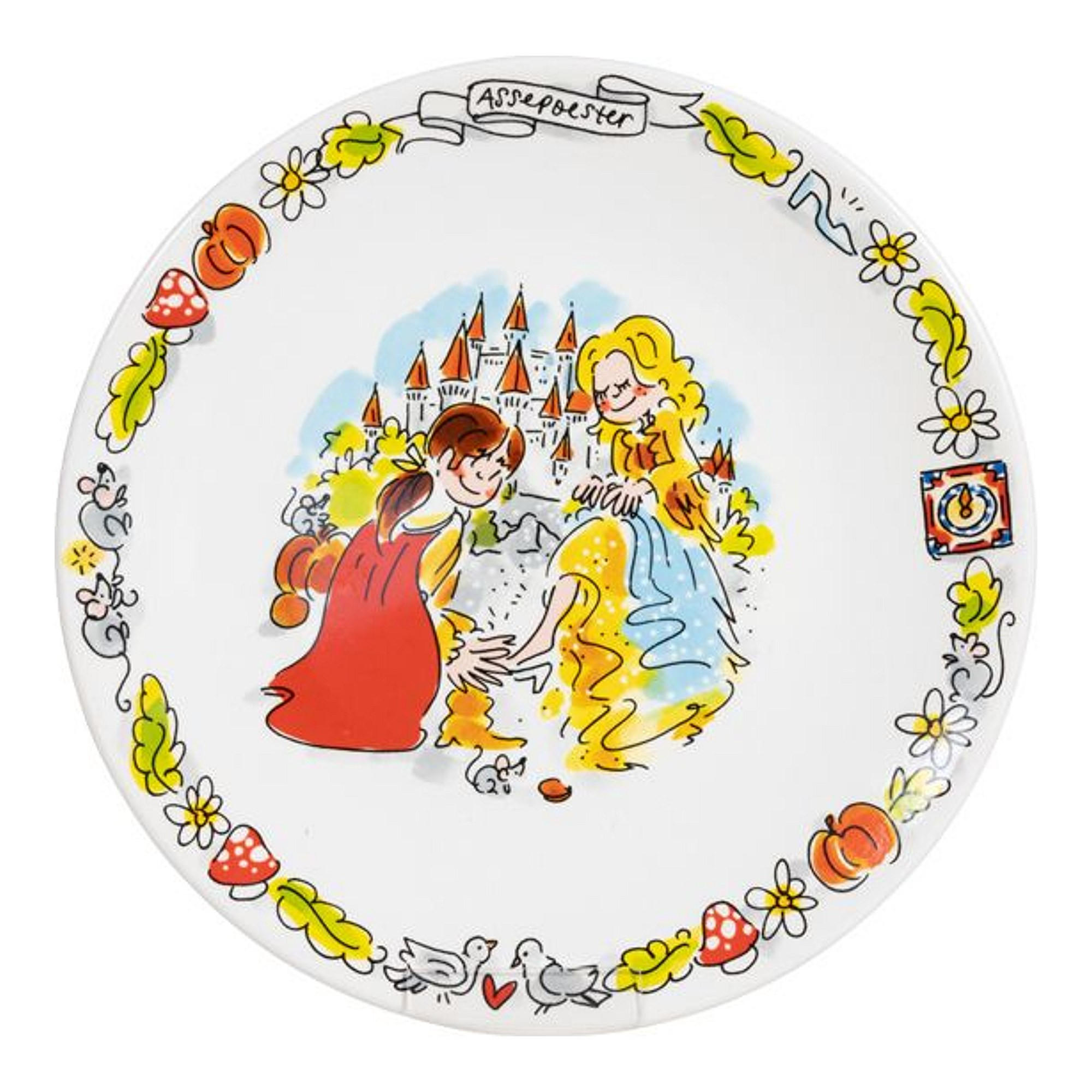 FRÜHSTÜCKSTELLER Efteling Aschenputtel in Bunt - 22cm - Multicolor, Keramik (21.8cm) - Blond Amsterdam