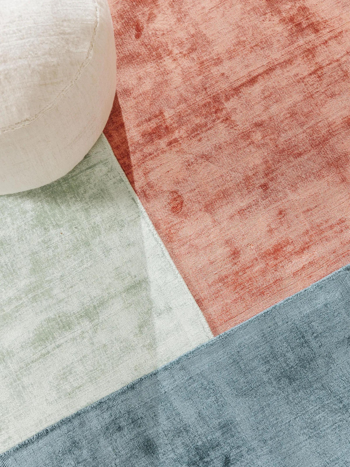 VISKOSETEPPICH Nova Mint 160x230 cm - Mintgrün, Textil (160/230cm) - benuta Pure