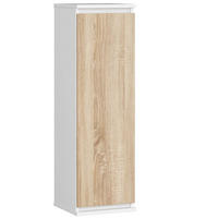 WANDSCHRANK Weiß, Sonoma Eiche 30x30x99 cm - Weiß/Sonoma Eiche, Holzwerkstoff (30/99/30cm) - Akord