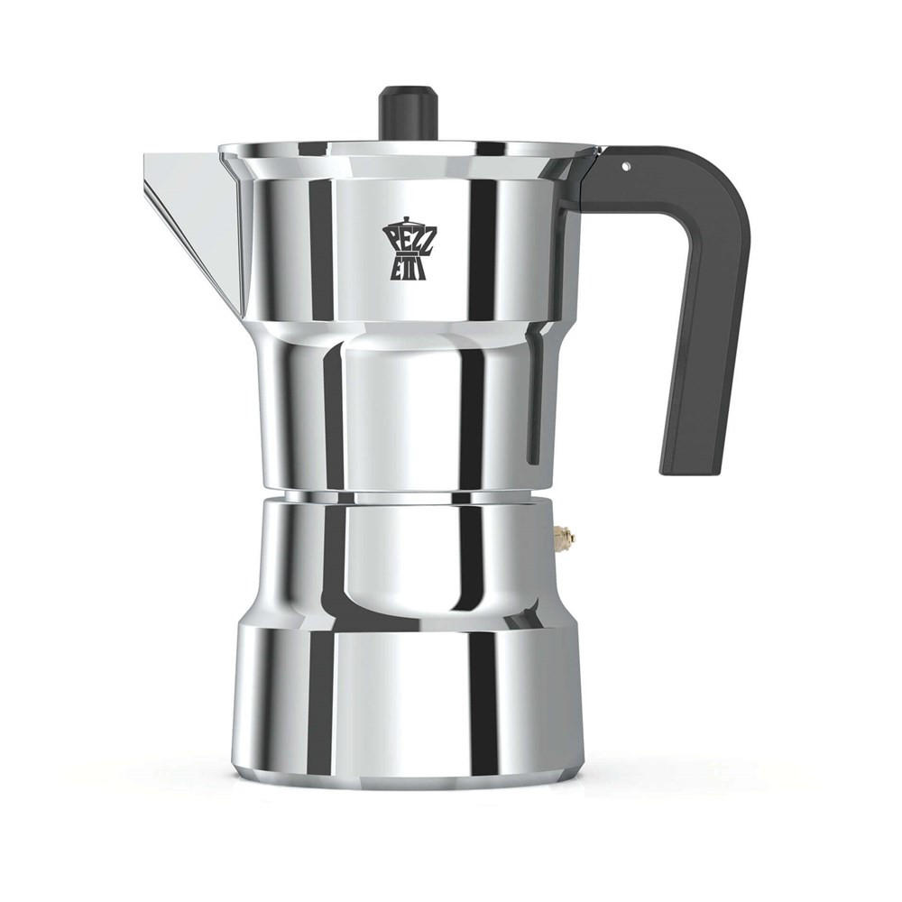 ESPRESSOKOCHER Silber 10.5/16.5/19 cm SOL006CPX - Silberfarben, Metall (16.5/19/10.5cm) - Pezzetti 
