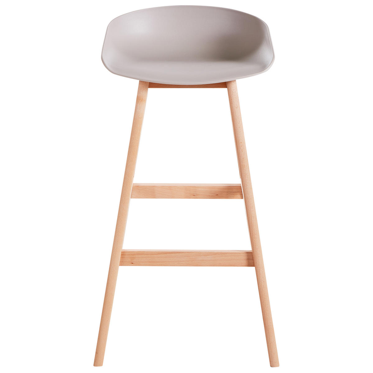 BARSTUHL 2er-Set TaupeMicco - Taupe, Kunststoff (42/85/46cm) - Beliani