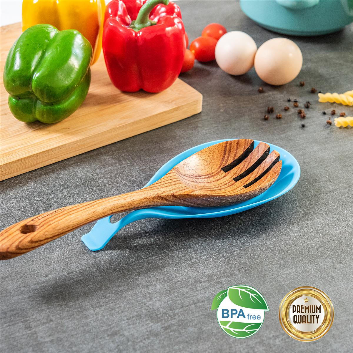 KOCHLÖFFELHALTERUNG 4er-Set - Multicolor, Kunststoff (10/2.5/20cm) - Intirilife