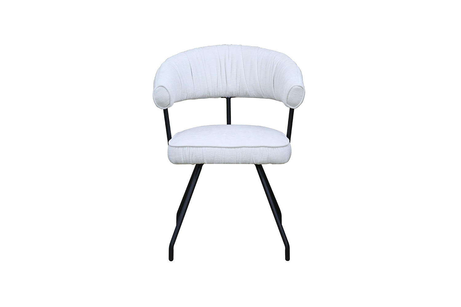 ESSZIMMERSTUHL RUNA Cremeweiß Webstoff - Creme/Schwarz, Kunststoff/Textil (60/82/59cm) - KAWOLA