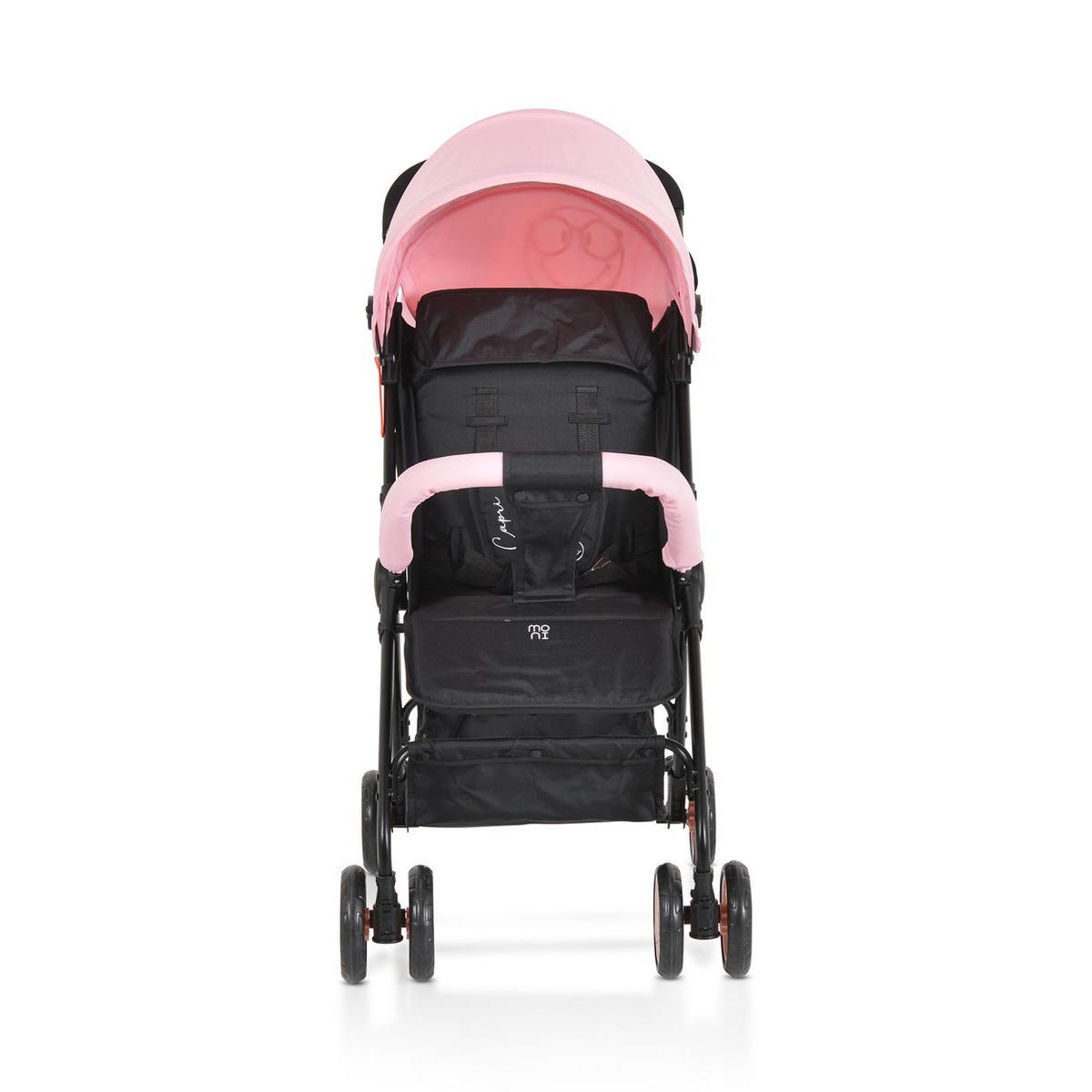 KINDERWAGEN Capri rosa Sicherheitsgurt, Rückenlehne verstellbar - Rosa, Metall (75/48/100cm) - Moni
