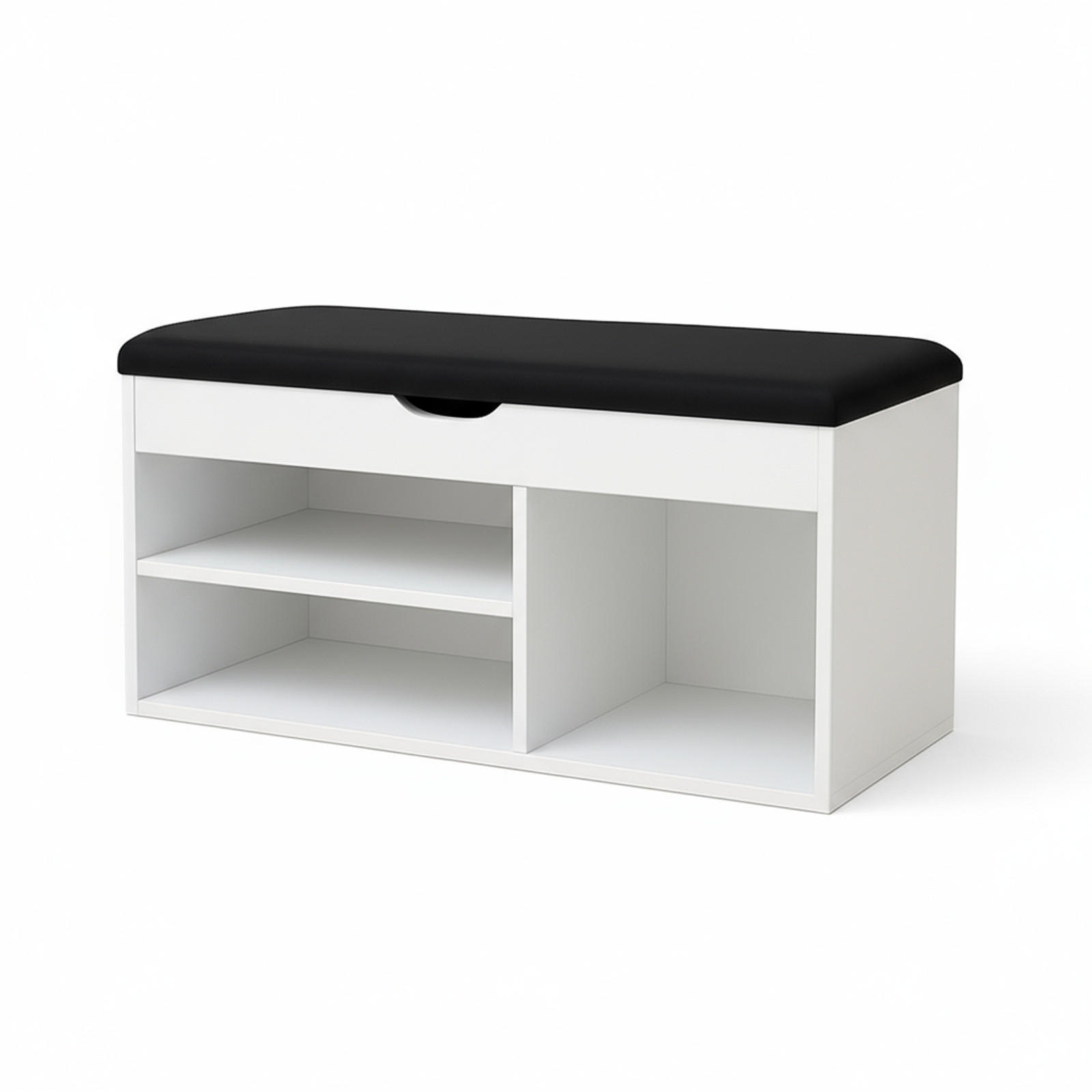 SCHUHREGAL Tria 80/43/30 cm - Weiß, Holzwerkstoff (30/43/80cm) - BOXIMO