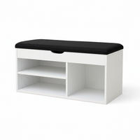 SCHUHREGAL Tria 80/43/30 cm - Weiß, Holzwerkstoff (30/43/80cm) - BOXIMO