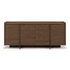 KOMMODE Juni mit 4 Türen, 200 cm, Baltic Storm Eiche - Dunkelbraun, Holzwerkstoff (200/90/38cm) - Beautysofa