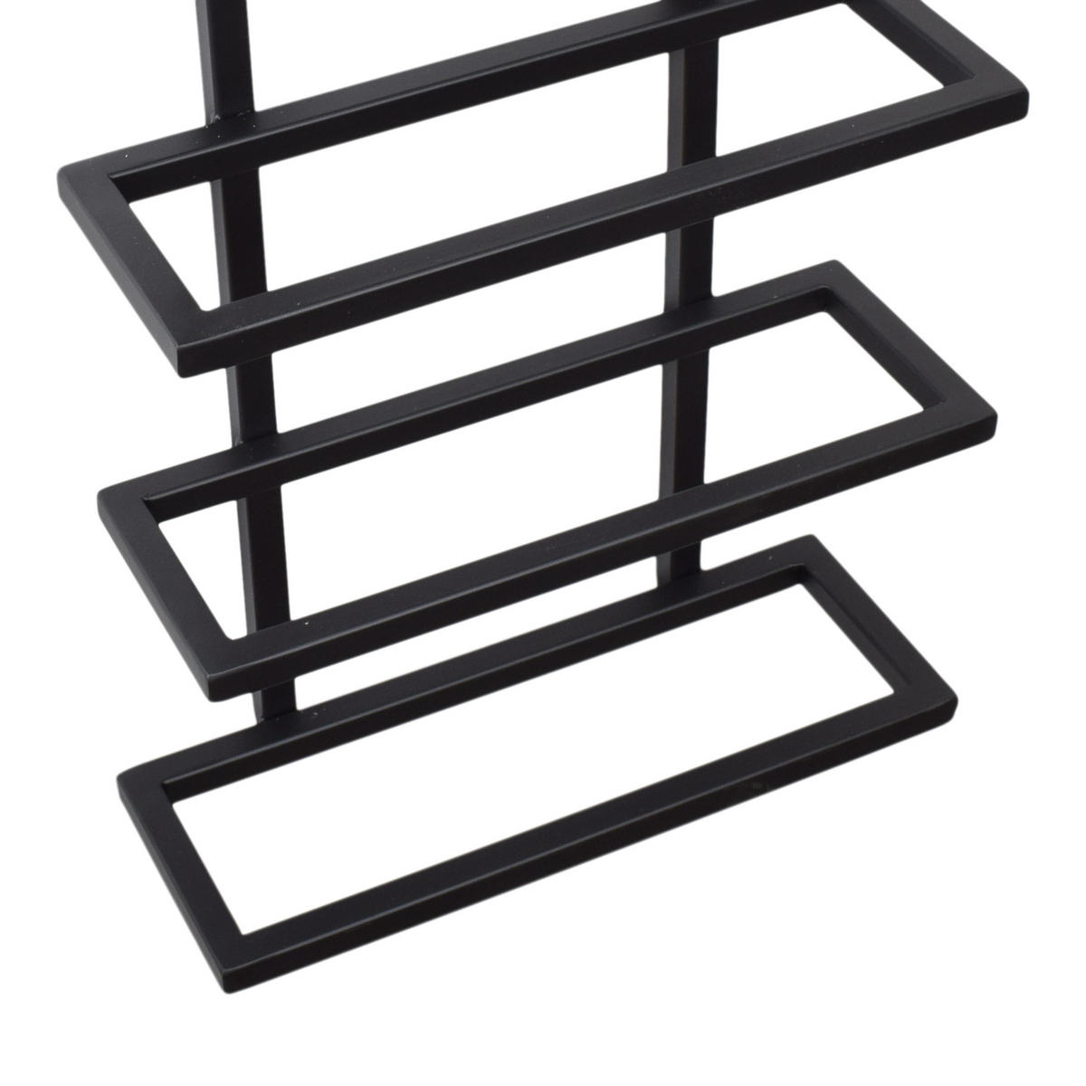 WEINREGAL Pinot Schwarz - Schwarz, Metall (27/87/11cm) - LOFT42